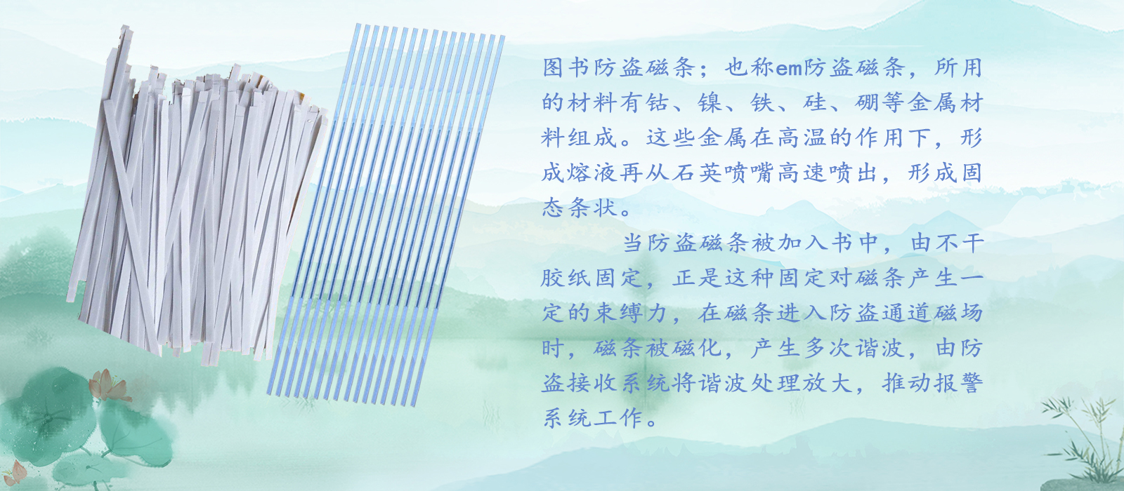 (圖書商品防盜)磁條-大圖